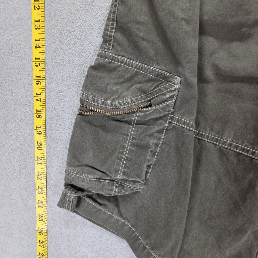 Kuhl Shorts‎ Mens 32 Green Ambush Cargo Crag Outdoor Hiking Zip Pockets